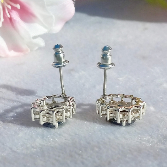 New Genuine Sapphire Earrings - Picture 8 of 11